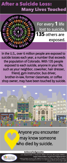 After a Suicide Loss Infographic