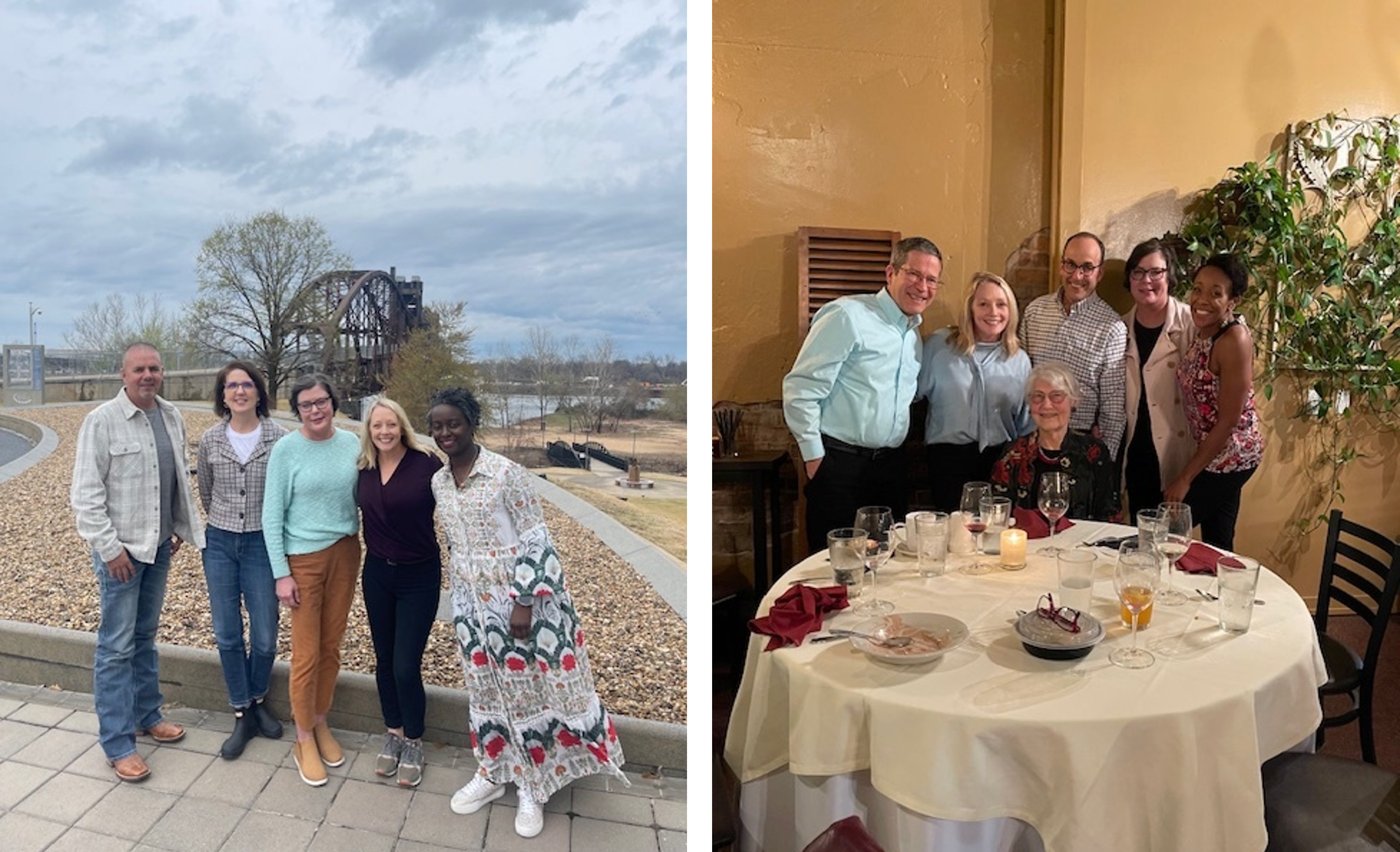 Little Rock team meets with SC MIRECC directors for lunch and dinner.