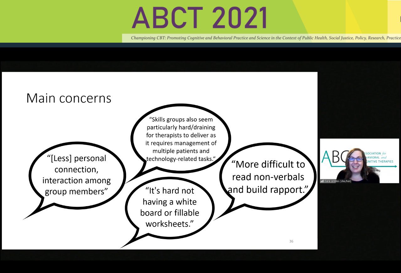 Screenshot of Dr. Landes's Conference Slides