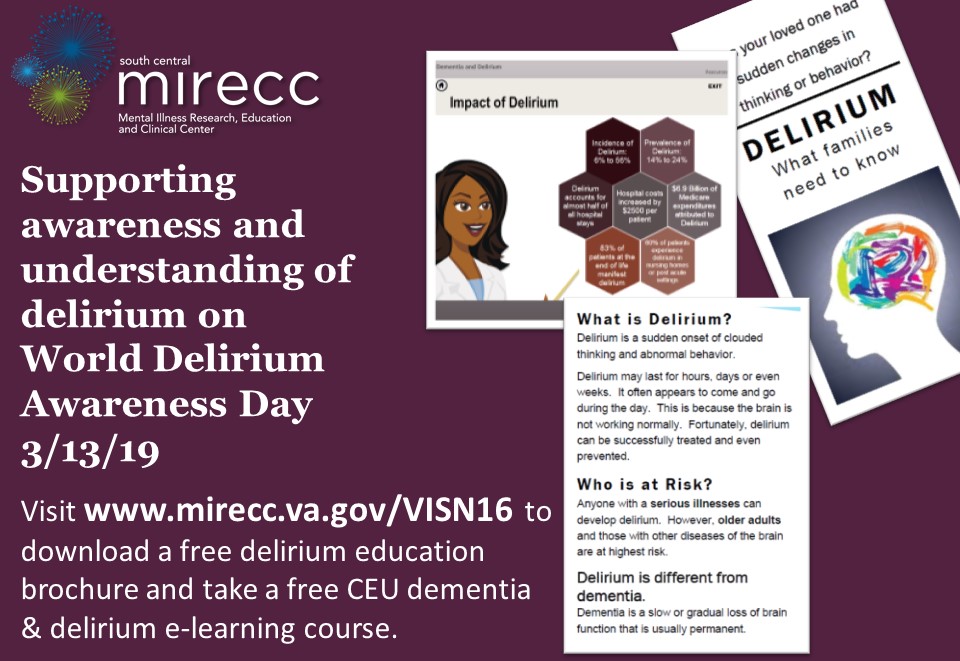 announcement for world delirium awareness day 2019 announcement for world delirium awareness day 2019