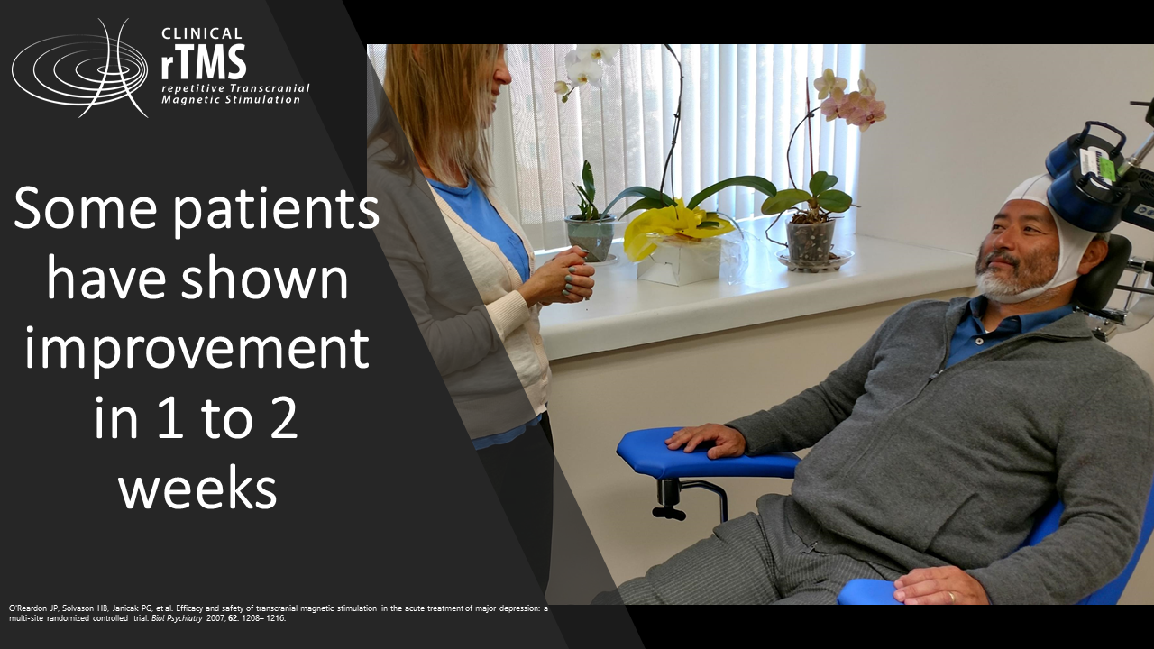 Transcranial Magnetic Therapy is a treatment for major depressive disorder