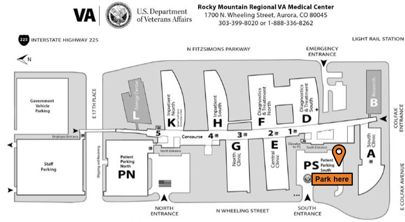 Rocky Mountain Regional VA Campus Map