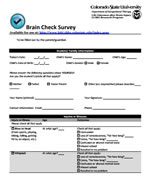 Brain Check Survey