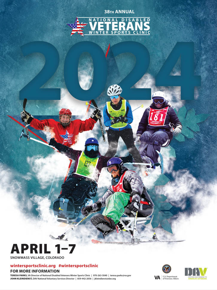 VA Veterans Winter Sports Games 2023 Poster