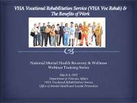 Vocational Rehabilitation Service Programs & The Benefits of Work